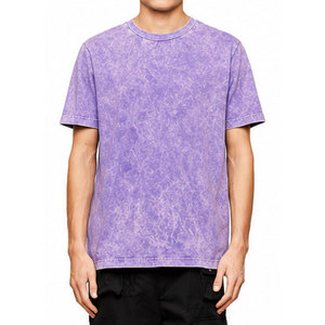 Camisetas de Hombre de Moda, Diseño Personalizado con Lavado Ácido, Manga Corta, Cuello Redondo, 100% Algodón, Transpirables, de Alta Calidad, Gran Venta - Product Image 1