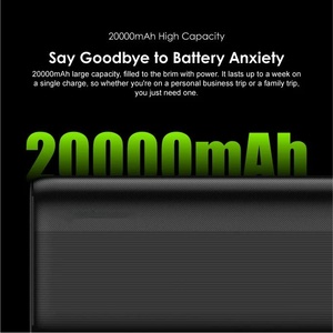 Batterie <span class=keywords><strong>Externe</strong></span> Oraimo 20000 mAh 2.1A Charge Rapide Sortie Type C Éclairage LED Grande Capacité Extérieure - Product Image 3