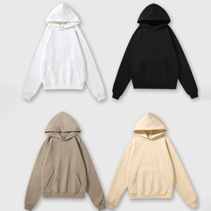 Streetwear de haute qualité 460gsm 100% coton sweat à capuche surdimensionné décontracté blanc sweat à capuche personnalisé sweats à capuche pour hommes - Product Image 3