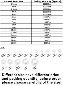 จุนอาโอ ขายส่ง ลูกปัดมุกแบนสีเบจ AB ขนาด 2 มม. 4 มม. 6 มม. 8 มม. 10 มม. 12 มม. ครึ่งวงกลม สำหรับตกแต่งชุด - Product Image 6