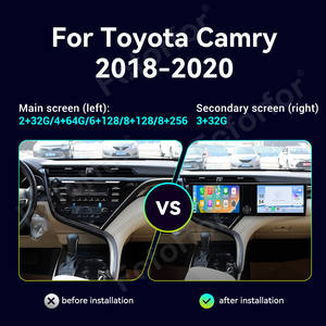 <span class=keywords><strong>Toyota</strong></span> <span class=keywords><strong>Camry</strong></span> 2018-2020 için çift ekran GPS navigasyon Android 13 Carplay 10.1 'multimedya oynatıcı TV için <span class=keywords><strong>DVD</strong></span> OYNATICI - Product Image 2
