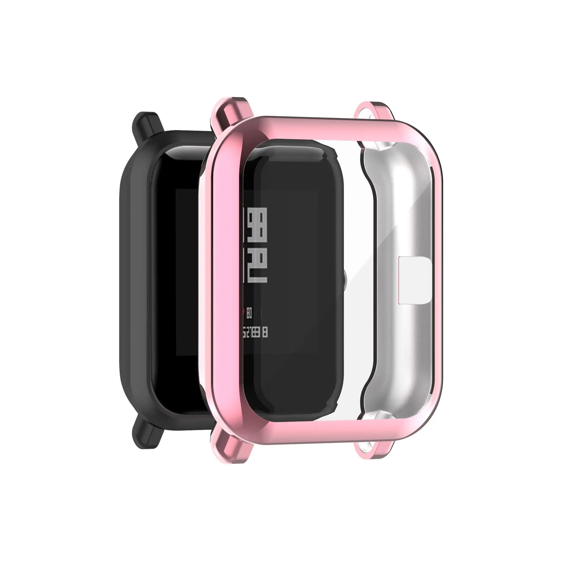 for Huami bip 1S Watches Box Soft TPU Plating Full Screen Cover Cases for Amazfit GTS 2 mini Watch Case