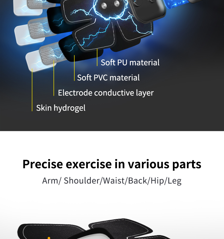 Factory Price Electronic Ems Muscle Stimulator Machine Home Use Wireless Slimming Belt Ems Fat Burner Gym Hip Trainer