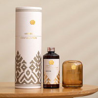 Diffuseur de parfum en rotin à motif ethnique vintage, senteur Jardin Après Pluie, cadeau haut de gamme pour mariage et bureau, premier choix pour les mariages