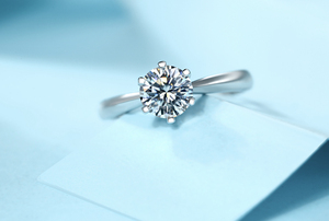 <span class=keywords><strong>Anello</strong></span> da donna in <span class=keywords><strong>oro</strong></span> 18K 0.5ct D E VS Lab gred Diamond Ring rotondo con diamanti sciolti per gioielli da sposa E fidanzamento - Product Image 5