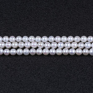 Commercio all'ingrosso 5.5-6.0mm Rotondo Bianco Cinese <span class=keywords><strong>Akoya</strong></span> <span class=keywords><strong>Collana</strong></span> di <span class=keywords><strong>Perle</strong></span> Filo Allentato - Product Image 4