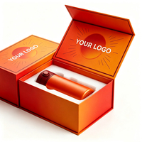 Boîte cadeau personnalisée avec logo d'usine, fermeture magnétique, boîte en carton rigide avec insert en mousse pour gobelet isotherme