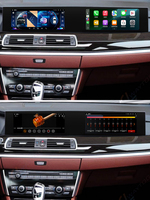 Autoradio à double écran 22 ''pour BMW Série 5 F07 GT 2011-2018 Unité principale Android Auto Stereo GPS Navigation Multimedia CarPlay 4G