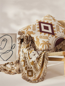 New Arrival 100% cotton tùy chỉnh Jacquard chăn mặc nhà và khách sạn trang trí cho sofa phòng ngủ <span class=keywords><strong>clsg</strong></span> - Product Image 3