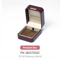 Coffret à bijoux en cuir PU de luxe pour boucles d'oreilles et bagues - Coffret cadeau personnalisable haut de gamme avec logo, boîte d'emballage pour bijoux