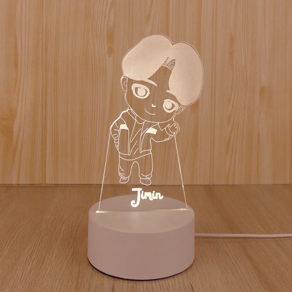 Amazon melhor venda de luz do presente de natal personalizar lâmpada 3d ilusão, criativo 3d lâmpada óptica ilusão, personalize lâmpada 3d ilusão