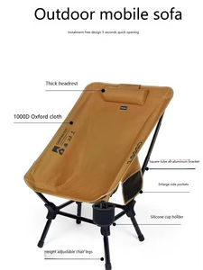 Silla de Jardín Reclinable Portátil de Alta Calidad, Moderna, sin Instalación, Oxford Moon, Color Personalizado, Logotipo Personalizado, Tamaño Personalizado - Product Image 2