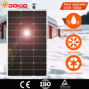 DOKIO 18V 2 pcs100W Starres Solar panel China 18V Mono kristallines Silizium Wasserdichtes Laden 12V # DSP-100M Camping/Zuhause/Wohnmobil - Product Image 3