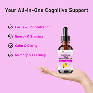Gotas Líquidas de Fórmula Herbal con Sabor a Limón para Adultos, Apoyo para la Claridad Mental y Mejora del Enfoque Emocional, Venta al Por Mayor Personalizada - Product Image 2
