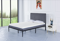 Matelas en mousse à mémoire de forme sur mesure, emballé en rouleau, 20 cm, mousse à mémoire de forme 45D, norme britannique FR BS 7177, OEM 90*190 140*200 160*200 cm