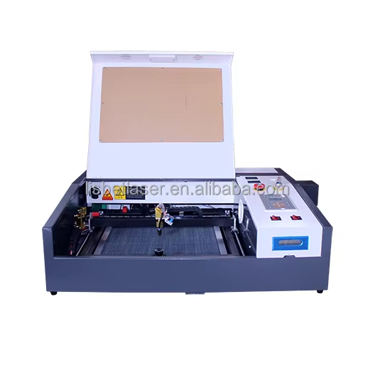 Mini LB4040 50W/60W CO2 Laser Cutter Engraver Ruida Supports Pic Image Formats for Acrylic/Wood/MDF/Plywood/Paper/Leather