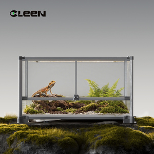Terrario Apilable de Doble Puerta Cleen <span class=keywords><strong>Yee</strong></span> 2.0 para Reptiles, Tortugas, Geckos Leopardo, Lagartos, Serpientes, Geckos Crestados, Tanque de Selva Tropical - Product Image 1
