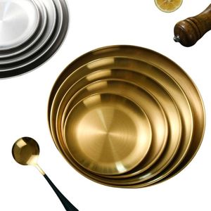 Stainless Steel Serving Platter Dinnerware <b>BBQ</b> <b>Tray</b> Restaurant Plates Dishes Fruit Plates for Wedding Parties Use - Product Image 1