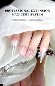 PMMA <span class=keywords><strong>de</strong></span> Alta Calidad, 360 Uds./Caja, Uñas Postizas Acrílicas Stiletto con Punta en Pico, Cobertura Completa Francesa, Extensión <span class=keywords><strong>de</strong></span> Uñas <span class=keywords><strong>de</strong></span> <span class=keywords><strong>Gel</strong></span> Suave, Puntas <span class=keywords><strong>de</strong></span> Uñas a Presión - Product Image 5