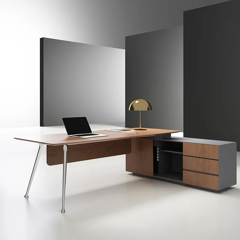 Modern Design Wooden Manager Desk Office Furniture Luxury Solid Wood Ceo Executive Office Desk