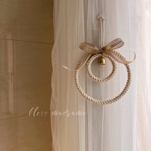 Style nordique fait à la main bricolage armure décoration de la maison mur porte cloche Vintage bébé lit cloche vent <span class=keywords><strong>carillon</strong></span> pour enfant chambre décor avec arc - Product Image 1