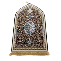 Pafu tapis de prière islamique en flanelle, tapis de prière de voyage, tapis de prière musulman en gros, cadeau de Ramadan, tailles adultes et enfants, tapis de prière épais