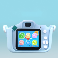 Vente en gros de coques en silicone pour enfants avec motif de chat arc-en-ciel mignon, pour photos et vidéos HD, et appareil photo pour enfants.