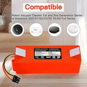 14.4V 14.8V 5200mAh 6500mAh リチウムイオンバッテリー Xiaomi Mi Robot Mijia Roborock S50 S51 ロボット掃除機用リチウムバッテリー - Product Image 6