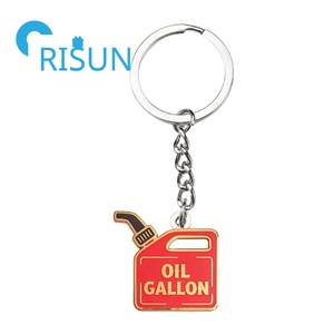 Portachiavi Personalizzato a Forma di Barile di Carburante in Metallo, Ciondolo a Forma di Bombola di Benzina, Regalo Originale - Product Image 2