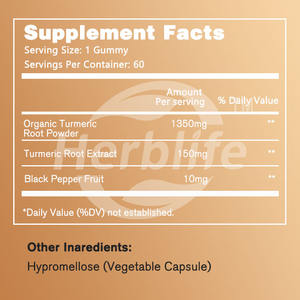 Offre Spéciale OEM - Personnalisable - Curcuma et Curcumine avec Poivre Noir et Gingembre - Soutien Immunitaire, Peau Saine et Santé des Articulations - Product Image 2