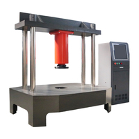 Machine d'essai de couvercles d'égouts à performance stable avec cellule de charge servo-hydraulique, prix de la machine d'essai de compression de couvercles d'égouts