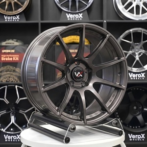 Jantes forgées monobloc VeroX SM-10 Style Noir Satiné 18-22 pouces PCD 5x112 5x120 pour BMW Audi Mercedes <span class=keywords><strong>Tesla</strong></span> Porsche - Product Image 2