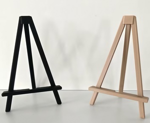 Mini Caballete de Madera Pulida <span class=keywords><strong>para</strong></span> Manualidades - Soporte Multifuncional Personalizable <span class=keywords><strong>para</strong></span> Exhibición de Arte Moderno con Pizarra y Porta Pósteres - Product Image 2