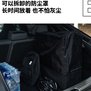 Caja de almacenamiento para bicicleta plegable Brompton, organizador portátil para maletero de coche de 20 y 22 pulgadas con correa para el hombro y asa suave - Product Image 3