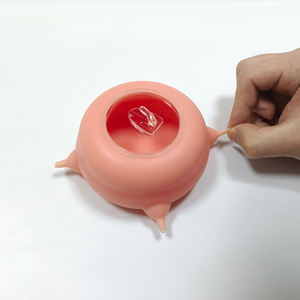 Stasiun pemberi makan puting silikon kelas makanan 4 arah pengiriman cepat untuk hewan peliharaan anak anjing anak kucing anjing kapasitas Cats-200ml baru lahir - Product Image 2