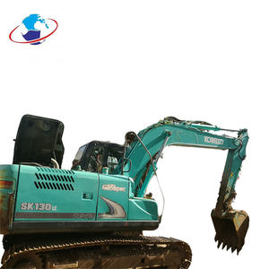 Prix bas ! Excavatrice sur chenilles hydraulique Kobelco SK130 d'occasion de bonne qualité, modèle 2022, 13 tonnes, comprend pompe à engrenages, roulement, PLC, moteur - Product Image 1
