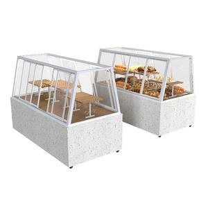 High Quality Highbright Marble Bread <b>Cabinet</b> Bakery <b>Display</b> Rack for Supermarket Made of Wood and Metal - Product Image 6