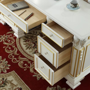 Phong cách hiện đại bàn gỗ rắn Mỹ và Châu Âu chạm khắc Giám đốc điều hành Chủ Tịch văn phòng nghiên cứu Bàn máy tính - Product Image 4