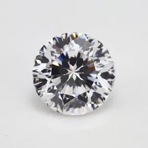 Synthetic Diamonds Moissanite White D VVS 9mm 3ct Plum Cut Moissanites Gems GRA Round Moissanites Stones for Women Ring