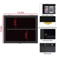 Boîte de présentation pour cartes de sport de baseball, protection UV, 8 cartes classées, cadre, animal, fleur, moderne, vue en cristal, portrait, tissu