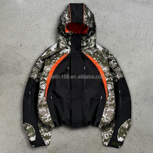 Vestes coupe-vent en nylon camouflage pour hommes, de haute qualité, coupe-vent, imperméables, avec capuche, vêtements d'extérieur, vestes coupe-vent - Product Image 1