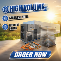 Hallo River Brand Efficiënte en gebruiksvriendelijke fruit- en groentedroger Elektrische verwarming Warmtepomp Visdroogmachine PLC Core CE