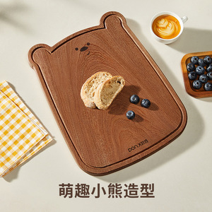 Planche à découper en bois d'ébène en forme d'ours Donx, petite, 30x20x2.2cm, pour la cuisine - Product Image 3