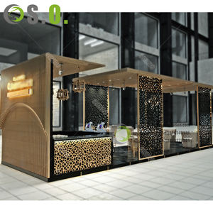 Equipo <span class=keywords><strong>de</strong></span> muebles <span class=keywords><strong>de</strong></span> diseño interior para restaurante, cabinas con mesas - Product Image 6