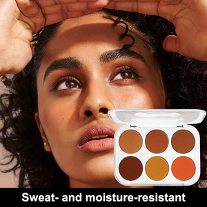 Palette de <span class=keywords><strong>correcteur</strong></span> crème Oalen 6 couleurs, couvrance totale, <span class=keywords><strong>correcteur</strong></span> de contour, couvre les cernes et les imperfections pour les tons de peau foncés - Product Image 5