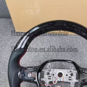 Most Popular Smooth Leather Forged Carbon Fiber LED Car Steering <b>Wheel</b> for Honda Civic 11th Car Steering <b>Wheel</b> - Product Image 2