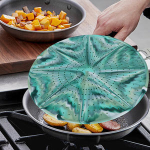 Paraspruzzi in Silicone Color Camouflage Resistente al Calore, Protezione Antischizzo per Padella - Product Image 2