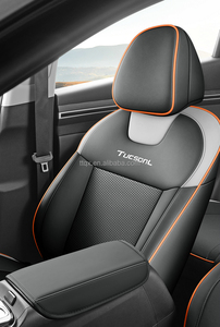 Fundas de Asiento de Coche Personalizadas de Alta Densidad en Negro para <span class=keywords><strong>Hyundai</strong></span> <span class=keywords><strong>Tucson</strong></span> L 2021-<span class=keywords><strong>2023</strong></span>, Impermeables, para Todas las Estaciones, Accesorios Interiores de Cobertura Total - Product Image 4