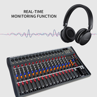 Mélangeur audio numérique professionnel, de qualité supérieure, avec amplificateur, mélangeur BT, fonction USB, new