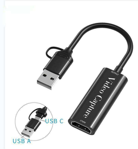 Dispositivo de Captura de Video USB 3.0 Compatible con <span class=keywords><strong>Win</strong></span>/Mac 1080P HDTV con Adaptador de Audio USB-C para Transmisión en Vivo y Juegos - Product Image 1